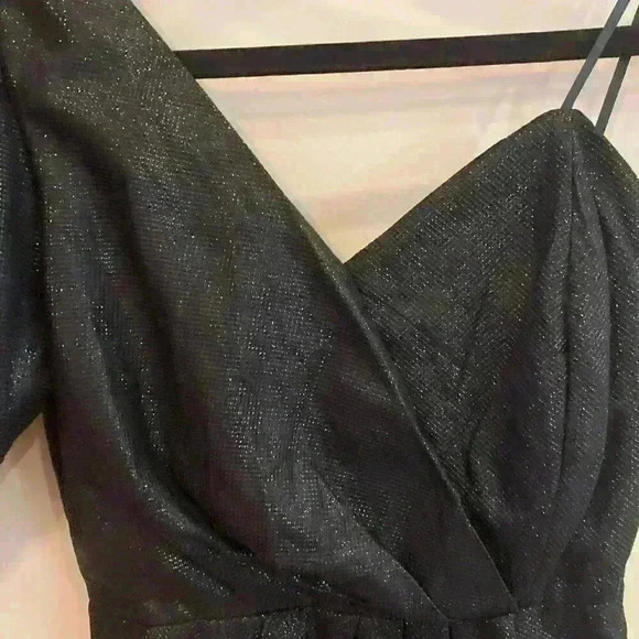 Do+Be Pleated One Shoulder Dress Perfect Black Cocktail Dress size Small i\ - Picture 4 of 9